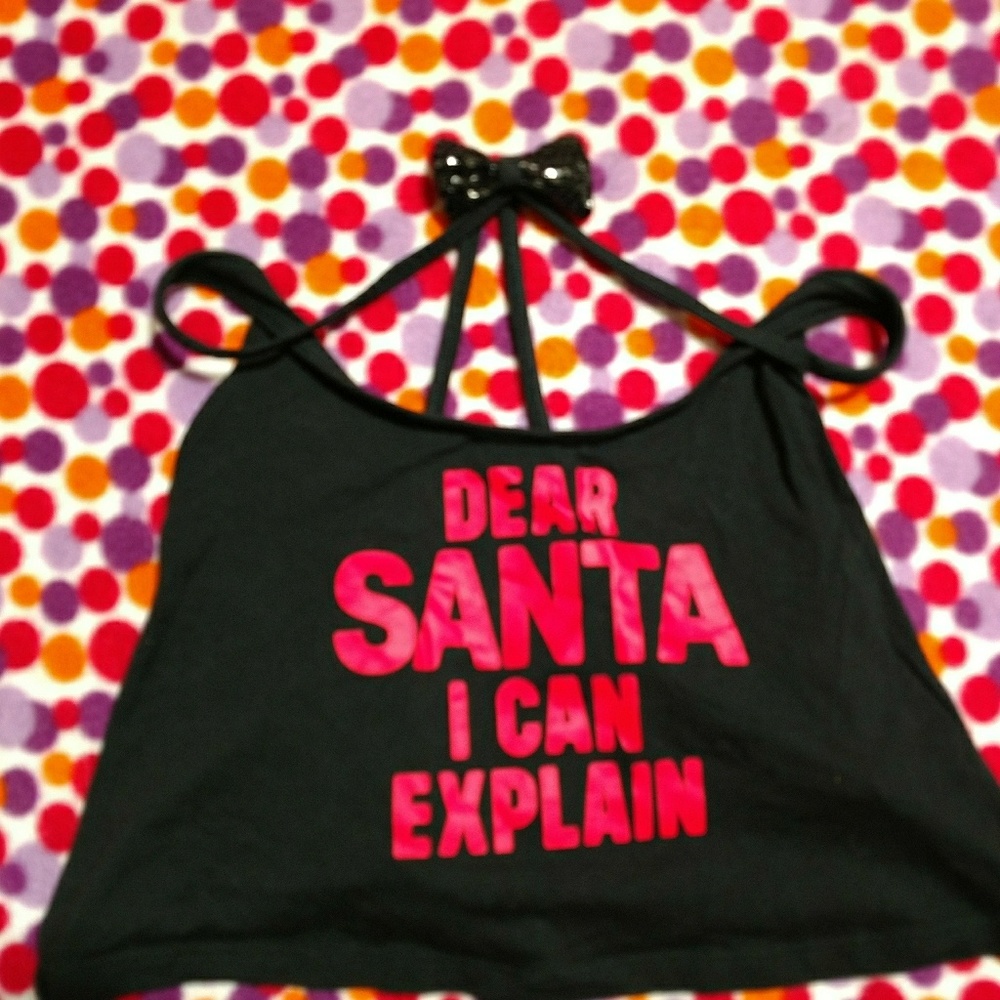 Victoria Secret Santa crop top